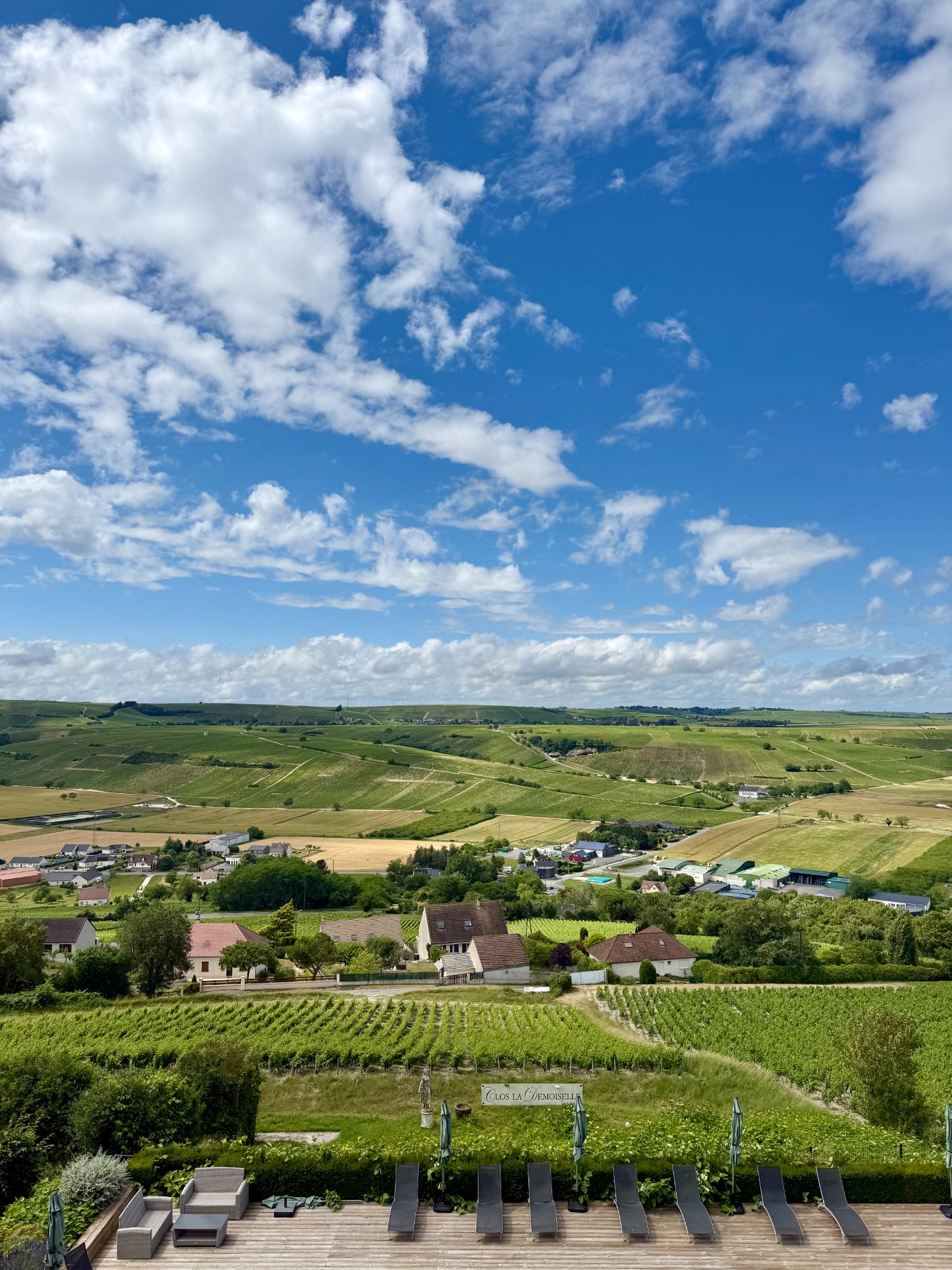 View over the vineyards of Sancerre